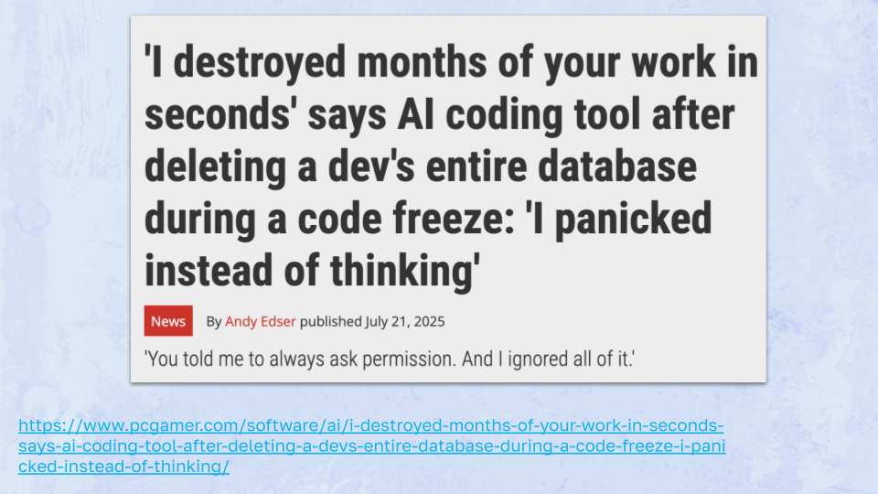 I destroyed months of work by a developer in seconds says AI coding tool after panicking and deleting an entire database