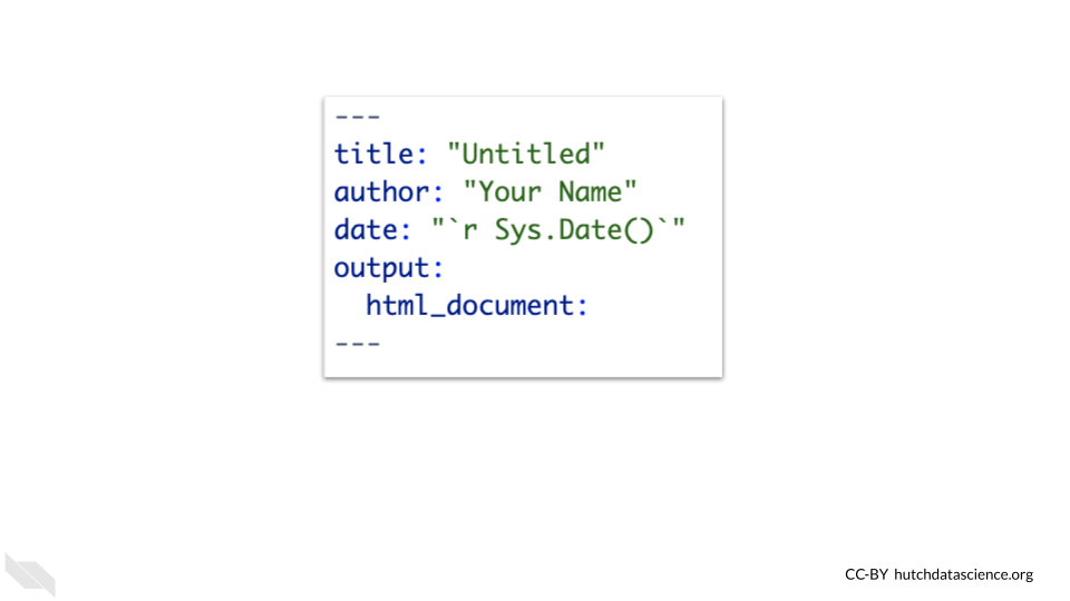 Modifying the YAML make it so the date updates to whatever day the report was last rendered